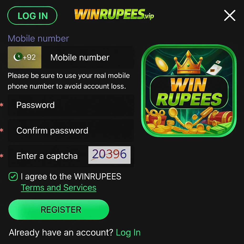 Winrupees-register